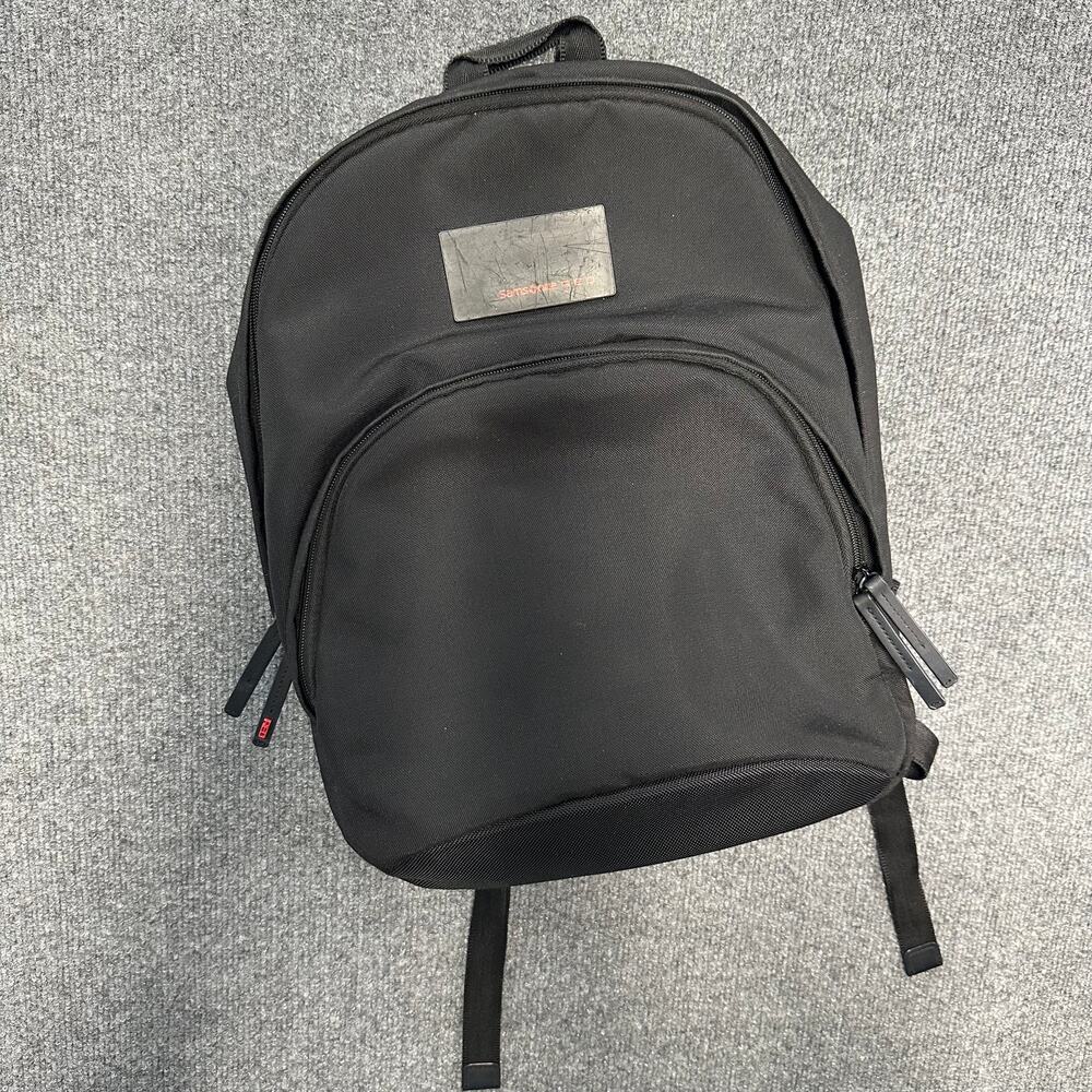 Samsonite Red Laptop Backpack Travel Work Multi-Compartment Canvas Bag